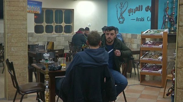 من داخل مقهى بفلسطين من داخل مقهى بفلسطين