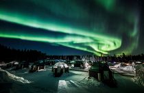 شفق قطبی در آسمان فنلاند