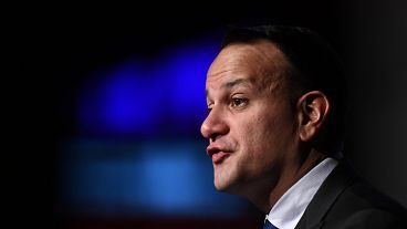 Leo Varadkar speaks at a European Financial Forum event in Dublin, Ireland