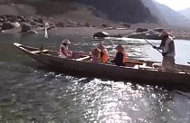 Japonya'da bahar havası: Ahşap tekneler nehirle buluştu