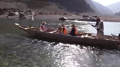 Japonya'da bahar havası: Ahşap tekneler nehirle buluştu