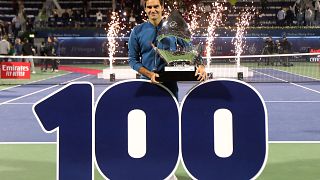 Watch: Roger Federer claims 100th career ATP title in Dubai