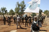 اعضای هیات تحریر شام در استان ادلب