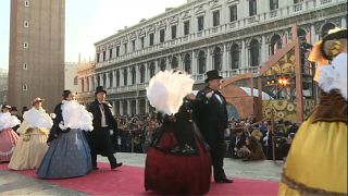 Brightly coloured and noisy carnival celebrations paraded around Europe