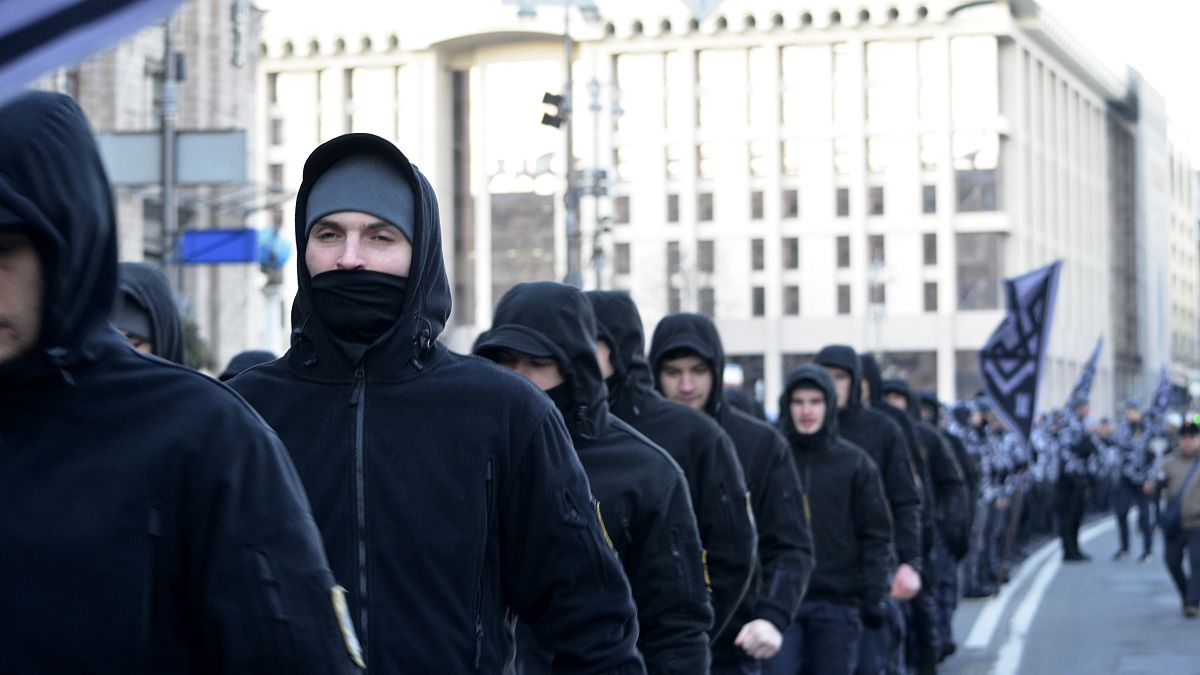 Марш в центре Киева 2 марта 2019 г.