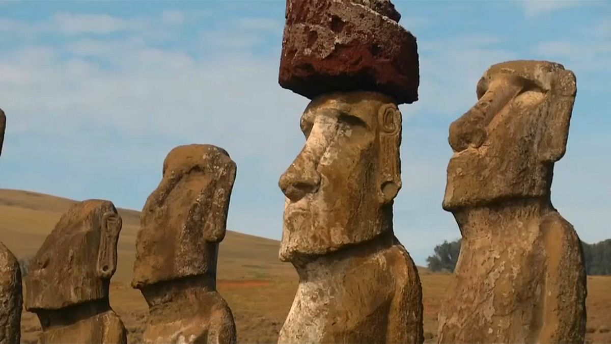 Osterinsel: Die Moai-Skulpturen haben „Lepra“