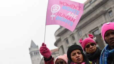Tercera Marcha Anual de Mujeres en Washington, EE.UU. 19 de enero de 2019. 