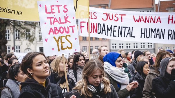 Protesters campaign in Denmark Protesters campaign in Denmark