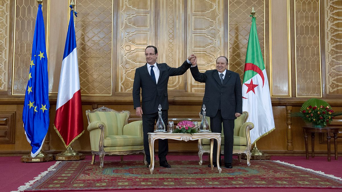 Les présidents français et algérien à Tlemcen (Algérie), le 20/12/2012