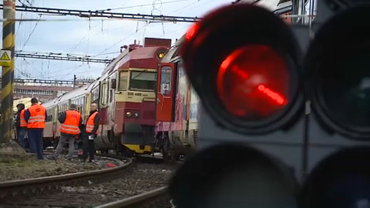Vasúti baleset Csehországban