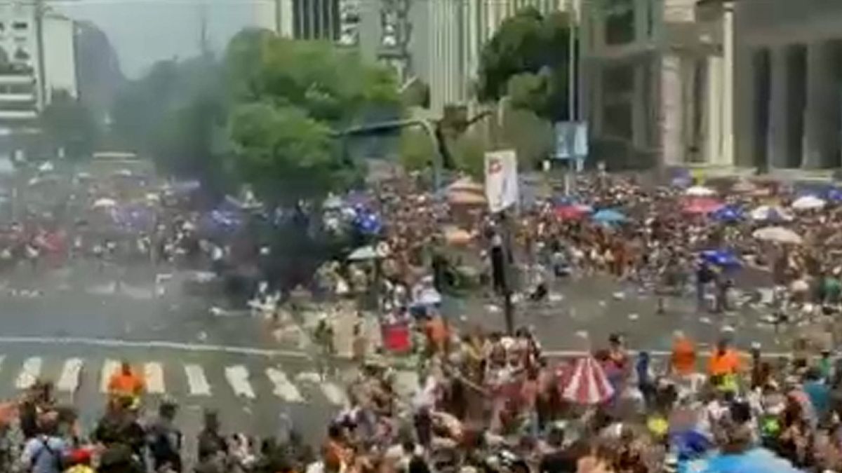 Confrontos durante Carnaval no Rio de Janeiro