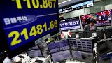 Japan's Nikkei stock average and the Japanese yen's exchange rate