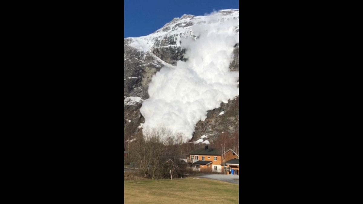 انهيار ثلجي في النرويج