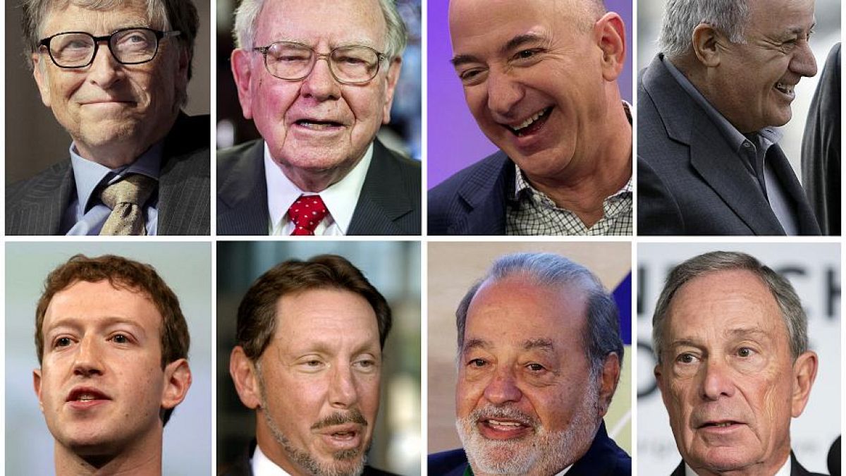Los rostros de los hombres más ricos del mundo, según la lista Forbes