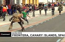 Nesta cidade das Canárias, o carnaval é uma perseguição