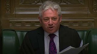 John Bercow struggles to get order in the House of Commons