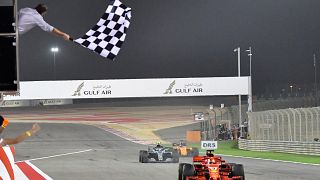 Sebastian Vettel  wins last year's Bahrain GP