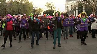 International Women's Day protest in Madrid