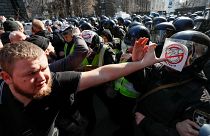 Szélsőjobbos tüntetés Kijevben