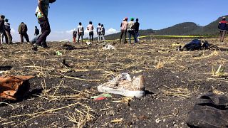 The scene of the Ethiopian Airlines plane crash, March 10, 2019