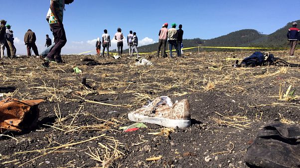 The scene of the Ethiopian Airlines plane crash, March 10, 2019 The scene of the Ethiopian Airlines plane crash, March 10, 2019