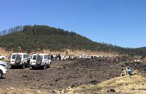 Место крушения "Боинга" "Авиалиний Эфиопии"