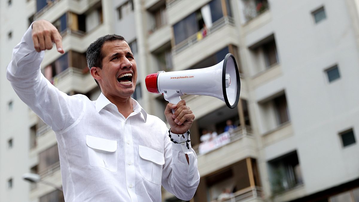 Juan Guaidó en una manifestación en Caracas, Venezuela. 9 de marzo de 2019.