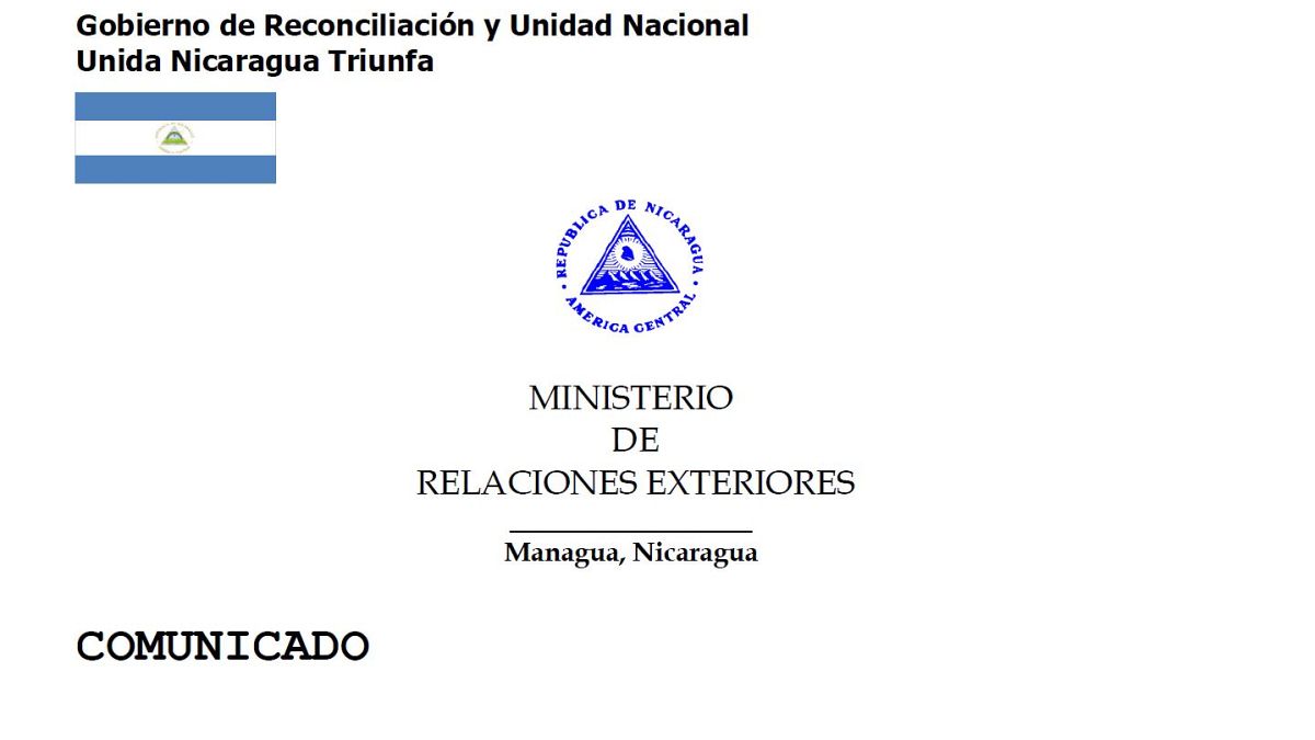 El Gobierno de Nicaragua asegura mantener su compromiso con las negociaciones con la oposición