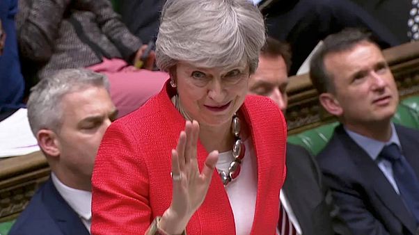 British Prime Minister Theresa May on March 8, 2019. British Prime Minister Theresa May on March 8, 2019.