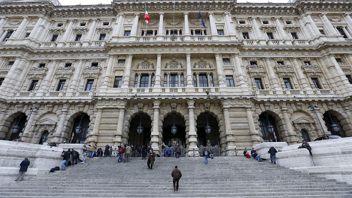 El palacio de la Corte de Casación en Roma, Italia. 27 de marzo de 2015.