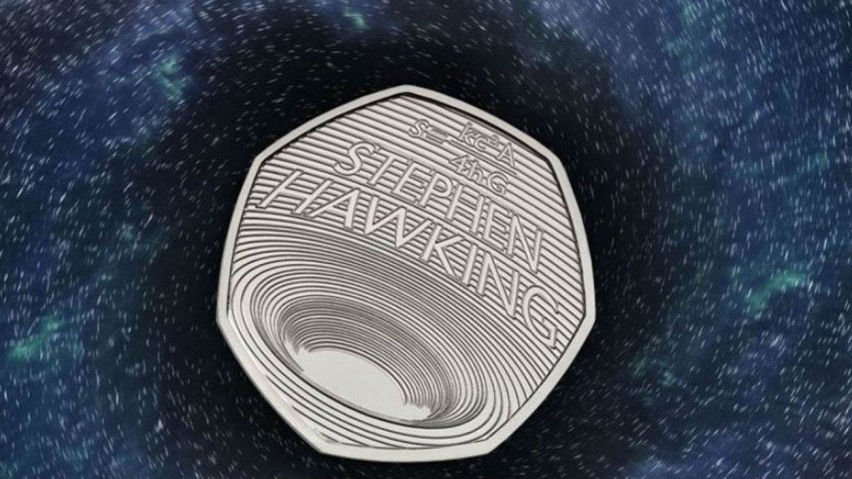 Royal Mint unveils new 50p 'black hole' coin in honour of Stephen Hawking's work