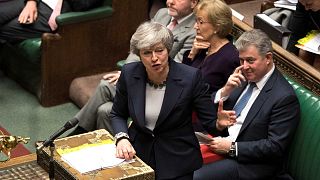 Theresa May au Parlement britannique le 13 mars 2019