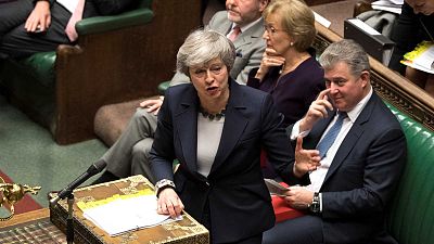 Theresa May au Parlement britannique le 13 mars 2019