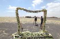Мемориал на месте крушения "Боинга-737" в Эфиопии