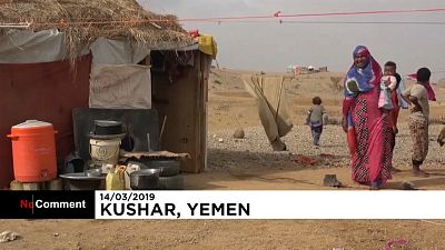 Yemeniti in fuga dal distretto di Kushar