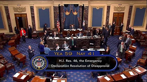 ABD Senatosu, Başkan Trump'ın acil durum ilanını iptal etti ABD Senatosu, Başkan Trump'ın acil durum ilanını iptal etti