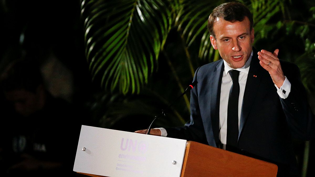 Il Presidente Macron si rivolge al forum per l'ambiente delle Nazioni Unite