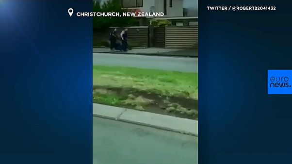 Watch: Footage captures suspect being detained in New Zealand shootings Watch: Footage captures suspect being detained in New Zealand shootings