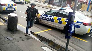 لحظه بازداشت یکی از مظنونان حمله تروریستی به مساجد نیوزیلند