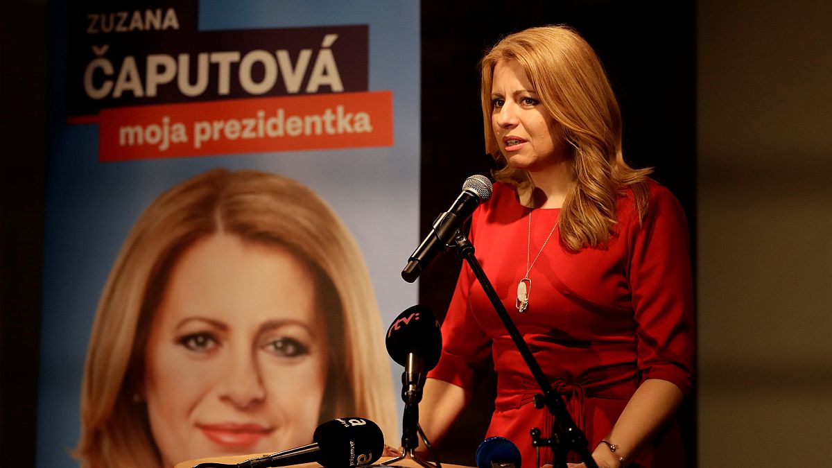 Zuzana Caputová vence primeira volta das presidenciais eslovacas
