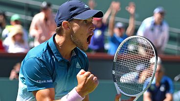 Dominic Thiem discute título de Indian Wells com Roger Federer