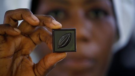 This organic chocolate is made by hand... and feet