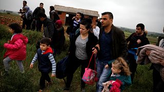 Refugiados sirios cruzaron el río Evros. 2 de mayo, 2018.