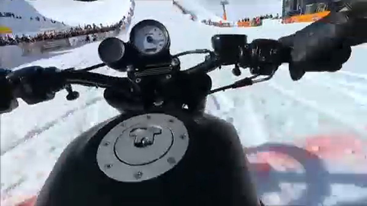 Las Harley-Davidson también ruedan por la nieve