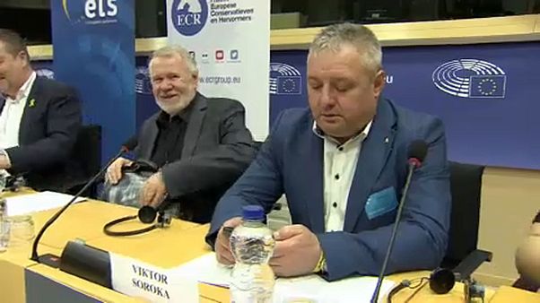 Отец украинского военного в Брюсселе Отец украинского военного в Брюсселе