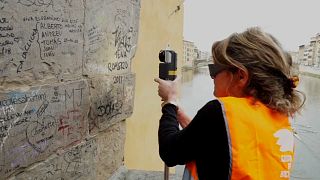 The lasers have been used on the Ponte Vecchio among other monuments