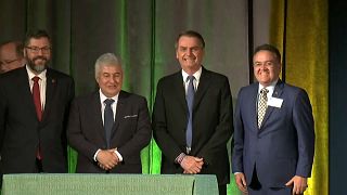 A brazil elnök amerikai üzletemberekkel találkozott