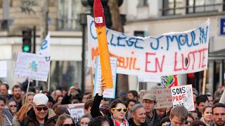 French public sector strikes to protest cuts