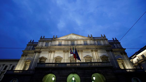 Die Scala in Mailand vor der großen Saisoneröffnung. Die Scala in Mailand vor der großen Saisoneröffnung.