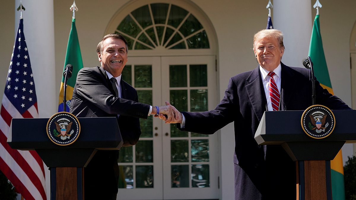 Trump e Bolsonaro na Casa Branca